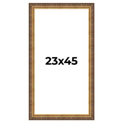 23x45 Frame Vintage Gold Solid Wood Picture Frame | 2.5 Inch Moulding