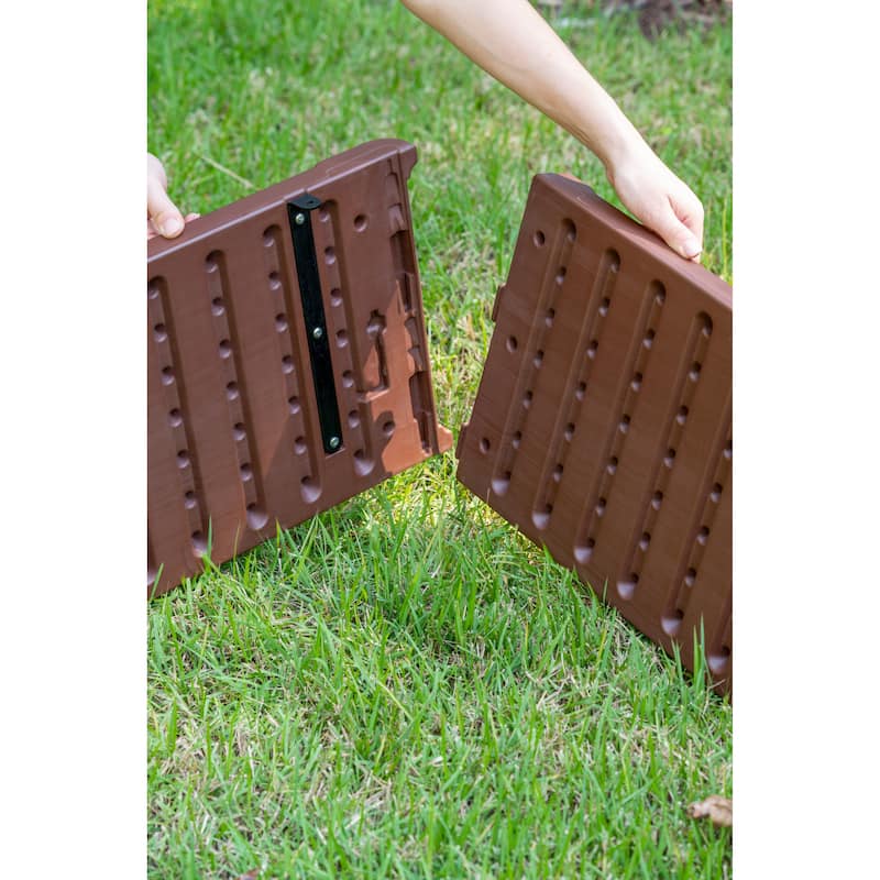 Southern Patio Brown Resin 24-inch Raised Garden Bed Planter - 24" x 24"