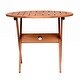 preview thumbnail 2 of 3, Amazonia Outdoor Patio Wood Round Bistro Table - 1pc
