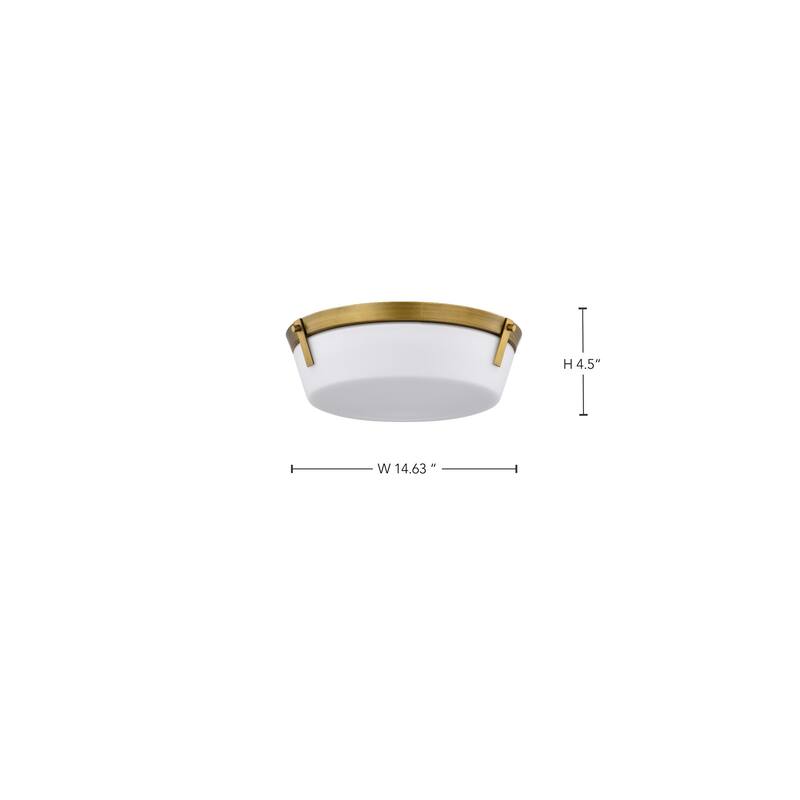 Nuvo Lighting 60/7750 Rowen 3 Light 15" Wide Flush Mount Ceiling
