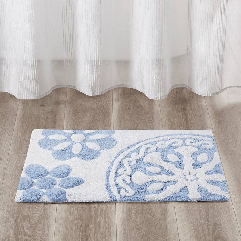 Madison Park Marrakesh Medallion Cotton Tufted Bath Rug