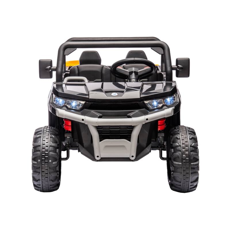 Kids 24V Ride-On Construction Dump Truck with Remote Control, Dual Motors, Music, and LED Lights, Ages 3-8