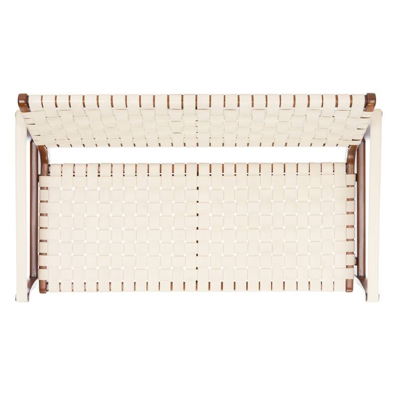 SAFAVIEH Home Dilan Leather Loveseat - 52"W x 29"D x 32"H