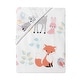 preview thumbnail 2 of 3, Lambs & Ivy Little Woodland Forest Animals 100% Cotton Baby Fitted Crib Sheet