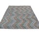 preview thumbnail 1 of 5, Shahbanu Rugs Colorful, Hand Woven Afghan Maimana Kilim with Zig Zag Design, Veggie Dyes Pure Wool, Oriental Rug (10'2" x 13'7")