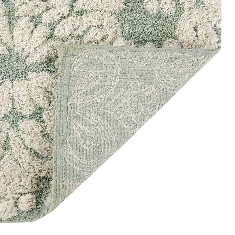 Better Trends Medallion Tufted Bath Mat Rug 100% Cotton