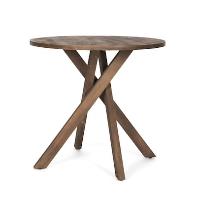 Solana Medium Brown Wood Foyer Table - 32.0L x 32.0W x 30.0H