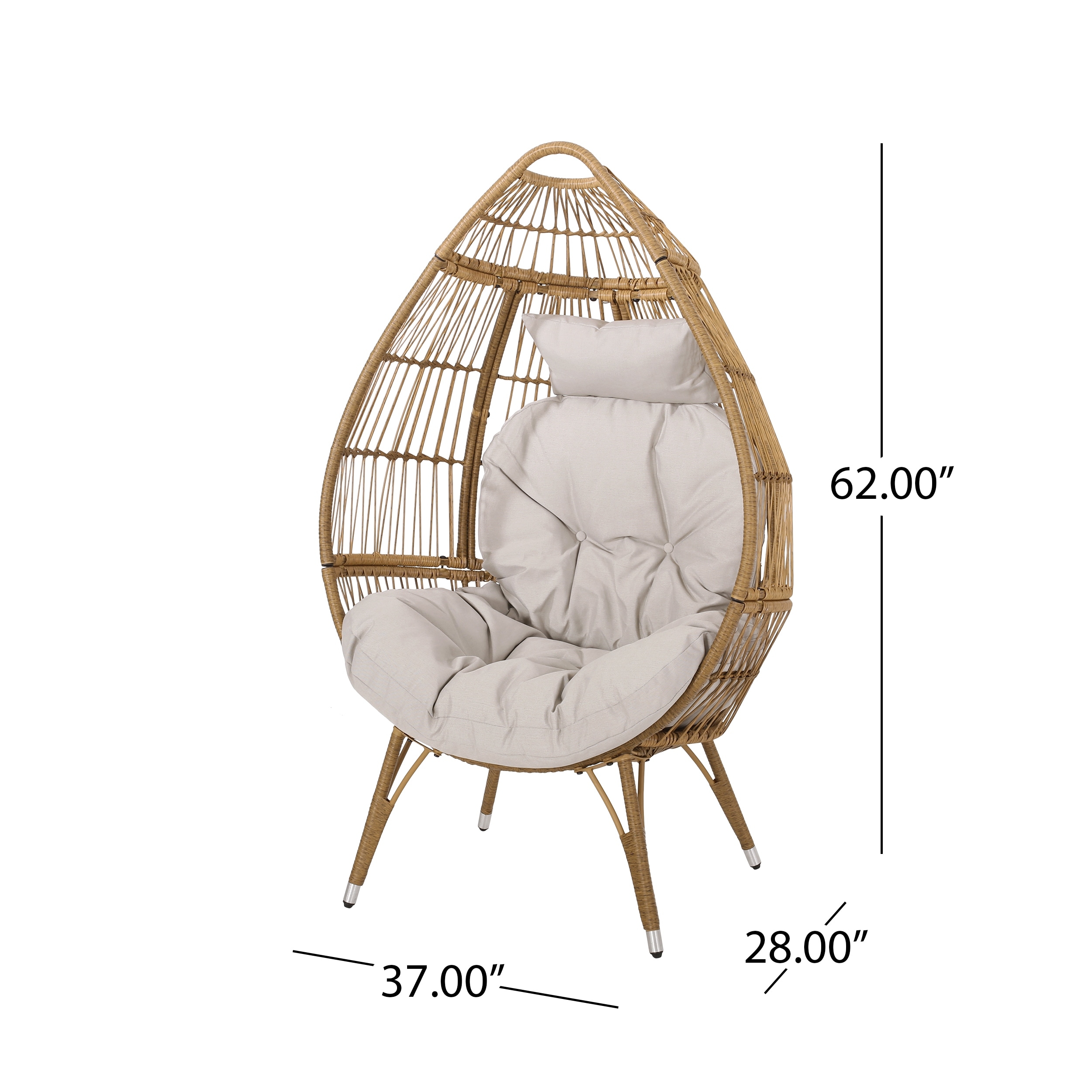 Teardrop swing best sale chair indoor