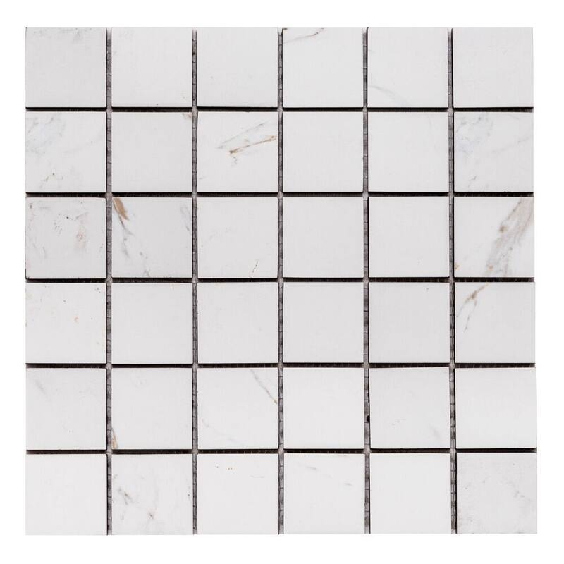 The Tile Life Huntington 2x2 White Porcelain Floor & Wall Tile