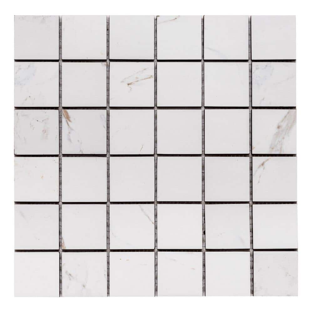 The Tile Life Huntington 2x2 White Porcelain Floor & Wall Tile
