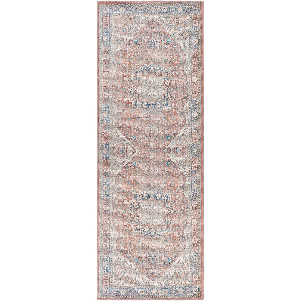 Artistic Weavers Mozhdeh Traditional Printed Machine Washable Area Rug