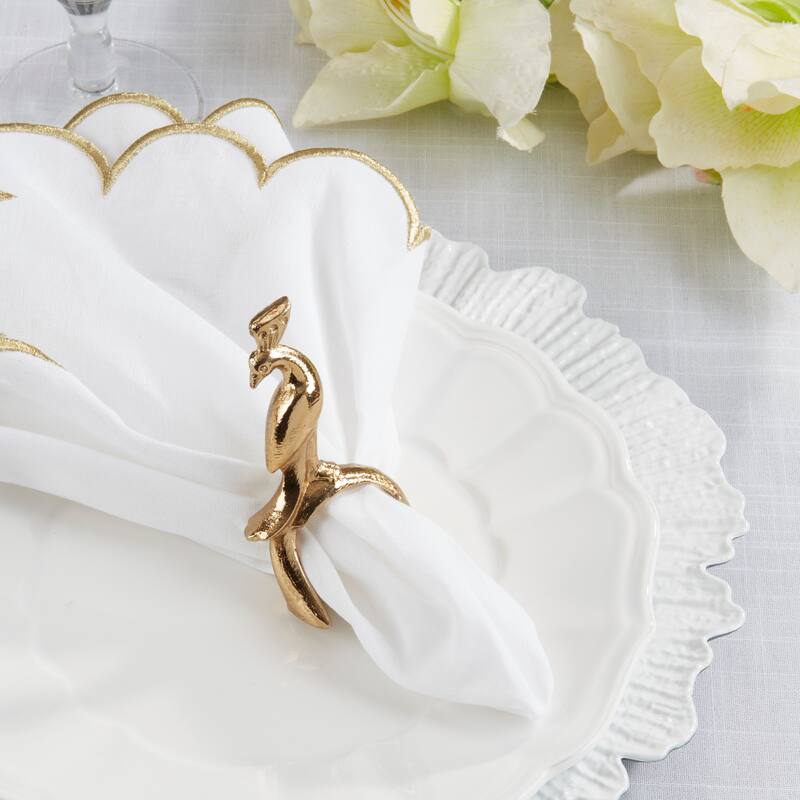 Peacock Napkin Ring (Set of 4)