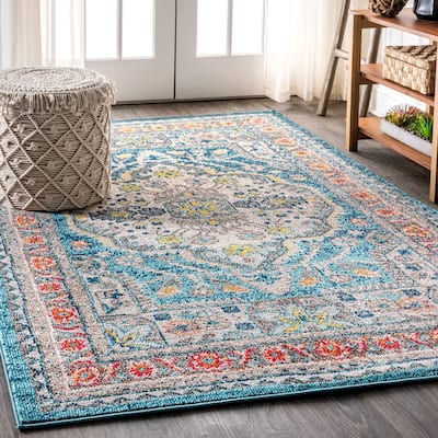 JONATHAN Y Boho FLAIR Medallion Area Rug
