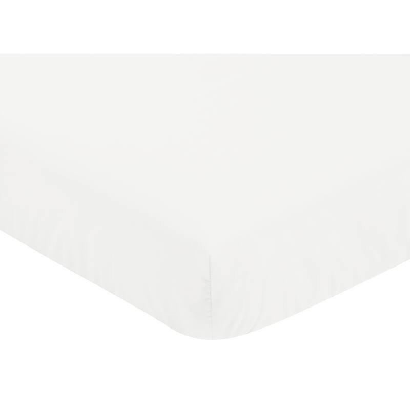Ivory Gender Neutral Boho Bohemian Collection Girl Boy 4pc Nursery Crib Bedding Set - Off White Farmhouse Chic Fringe Cotton