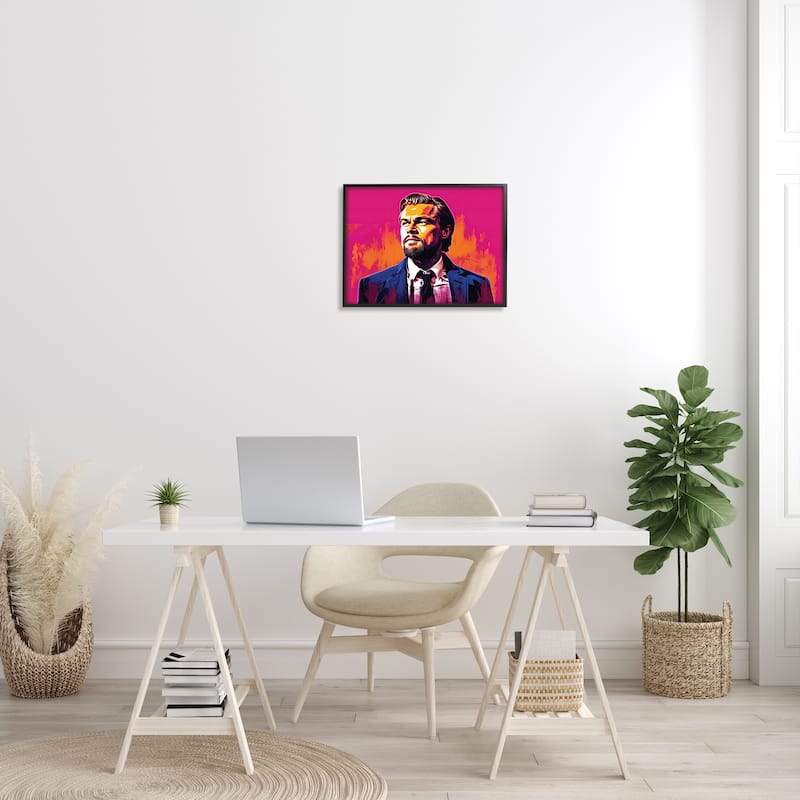 Stupell Leonardo DiCaprio on Framed Giclee Art Design by Birch&Ink