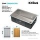 preview thumbnail 55 of 162, KRAUS Kore Workstation Undermount Stainless Steel Kitchen Sink