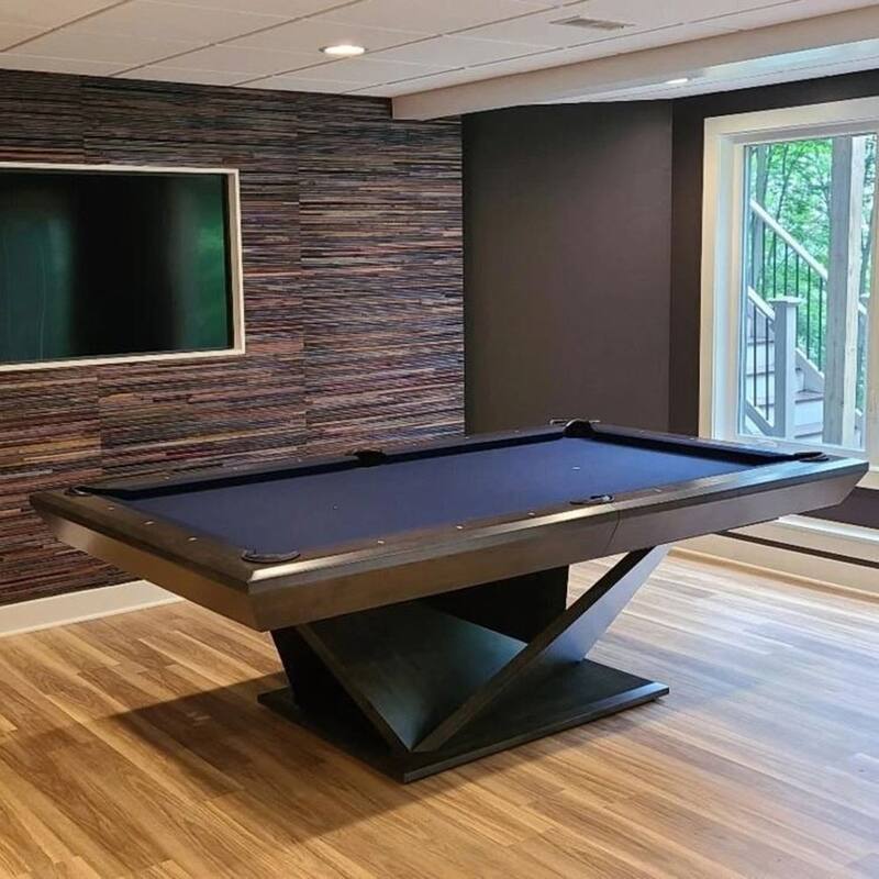 White Billiards Kyoto Modern Slate Pool Table - Brown