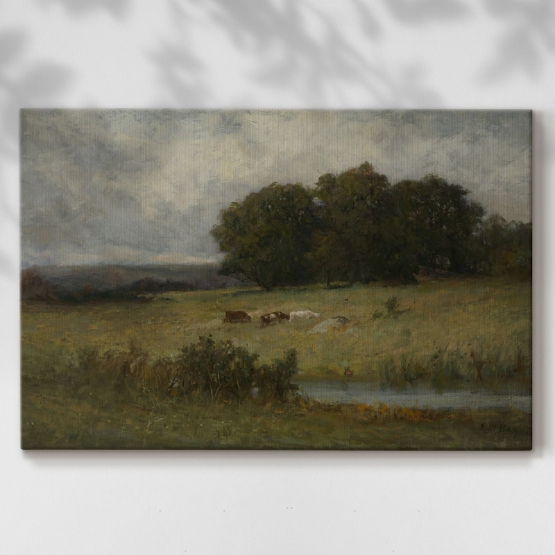 Vintage Landscape -DLXVIII -Gallery Wrapped Canvas