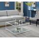 Royal Crest Square Coffee Table, Clear Glass / Chrome Frame - Bed Bath ...