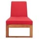 preview thumbnail 7 of 16, SAFAVIEH Solano Outdoor Solid Wood Chaise Lounge Chair - 24.8" W x 80.9" L x 37.4" H