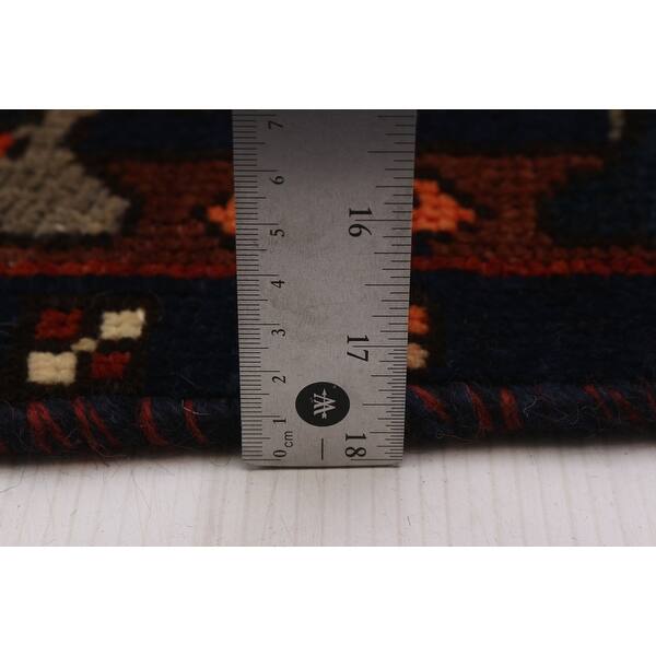 Small Hand Woven Rug in Red and Cream