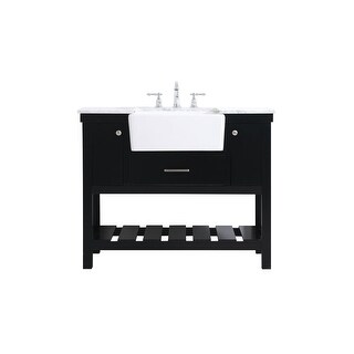 Elegant Lighting VF60142 Clement 42" Free Standing Single Basin Vanity