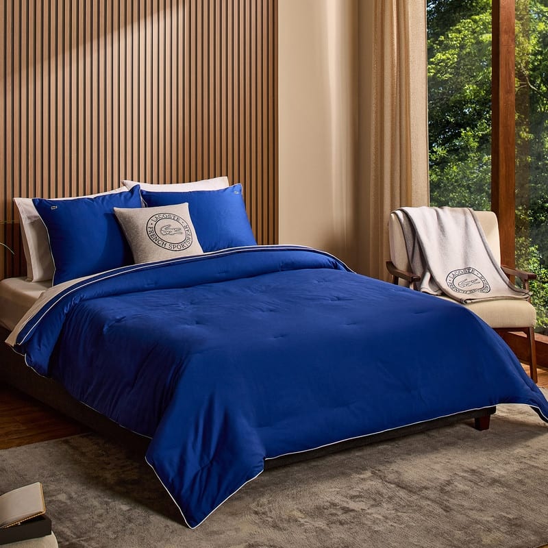 Lacoste Tiebreak 3-Piece Percale Cotton Comforter Set