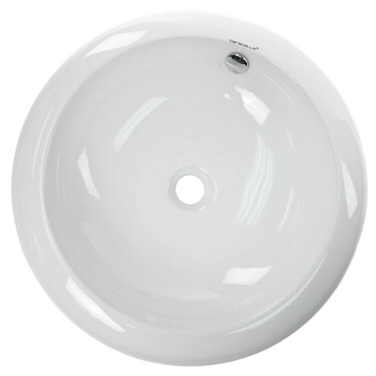Nameeks Caracalla 20-1/11" Vessel Bathroom Sink with Overflow