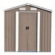 Patio 6ft x4ft Bike Shed Garden Shed, Metal Storage Shed with Lockable ...