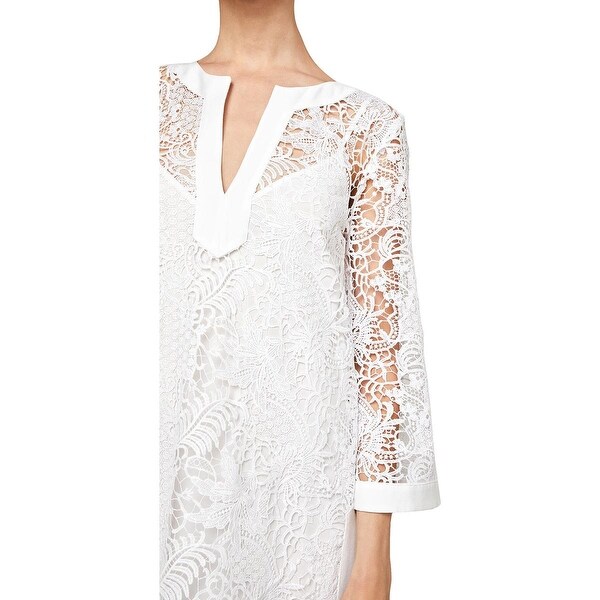 bcbgmaxazria lace shift dress