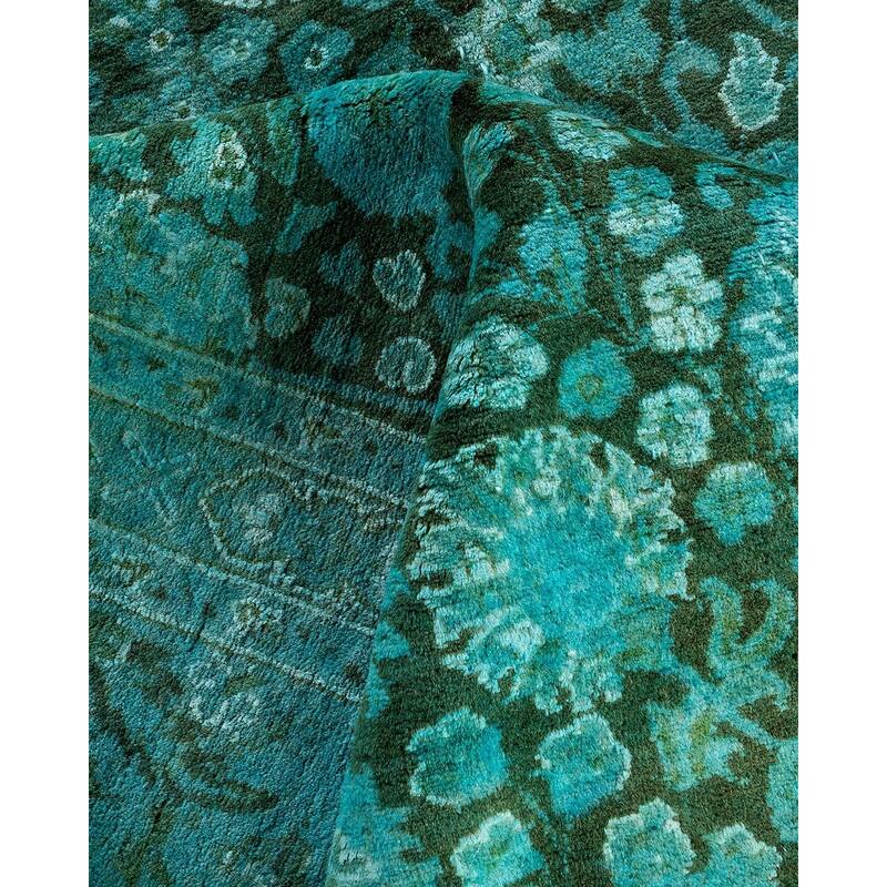 Fine Vibrance One-of-a-Kind Hand-Knotted Area Rug - Brown, 8' 2" x 10' 4" - 8' 2" x 10' 4"