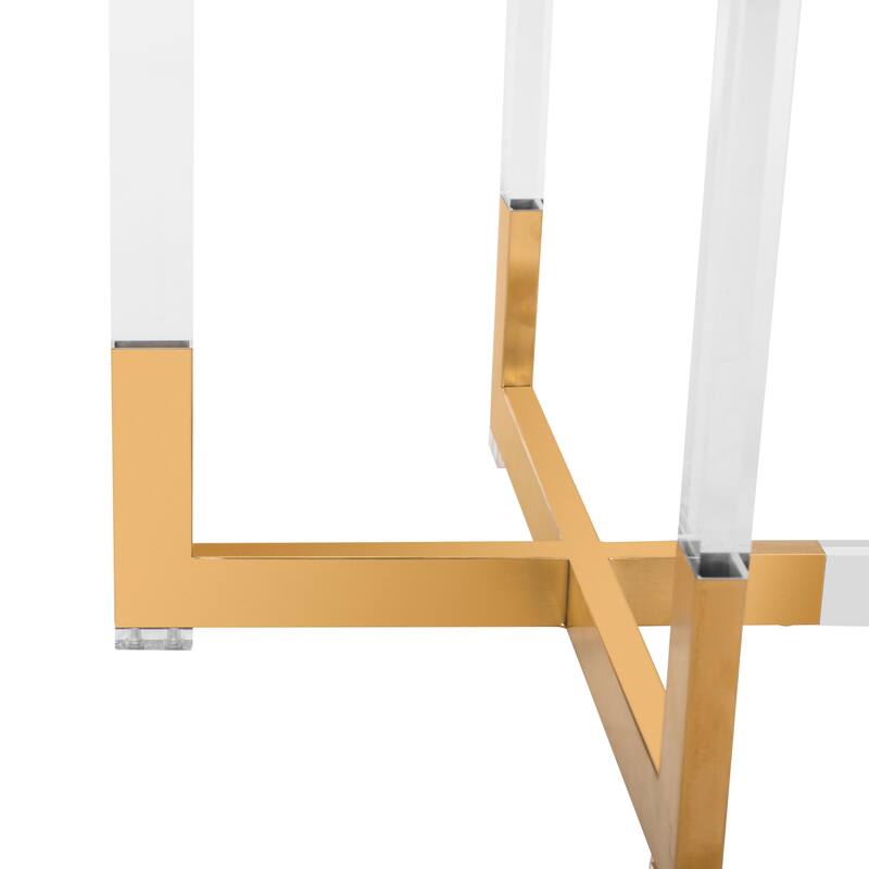 SAFAVIEH Couture Julina Acrylic Dining Table - 72"W x 35"D x 30"H