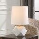 preview thumbnail 2 of 5, Uttermost A Cut Above Table Lamp - 15" H X 9" W X 9" D