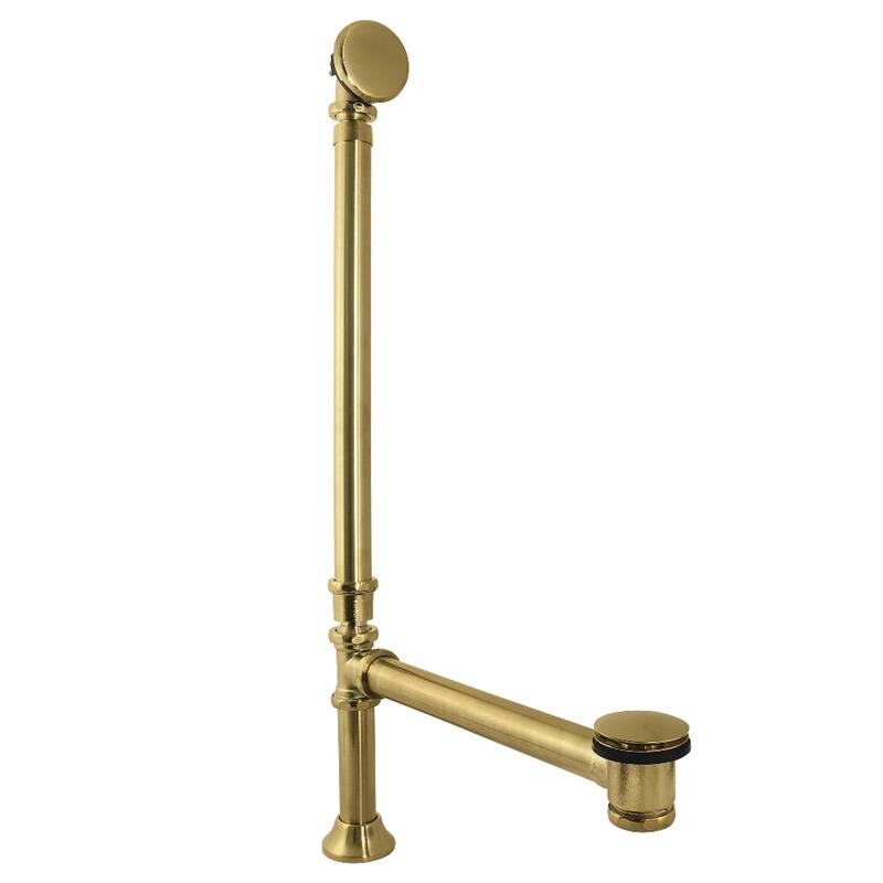 Vintage Swivel Ball Toe Touch Tub Waste and Overflow in Polished Chrome