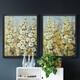Cluster of Hollyhock I Premium Framed Canvas - Ready to Hang - Bed Bath ...