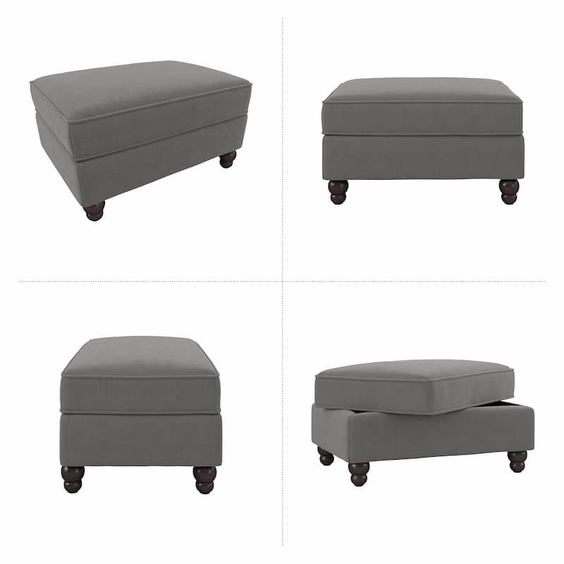 Bush Furniture Coventry Large Upholstered Storage Ottoman