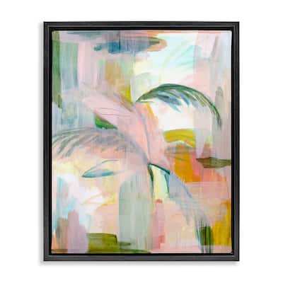Stupell Palm City Abstraction Framed Floater Canvas Wall Art Design By Gemma Bardot