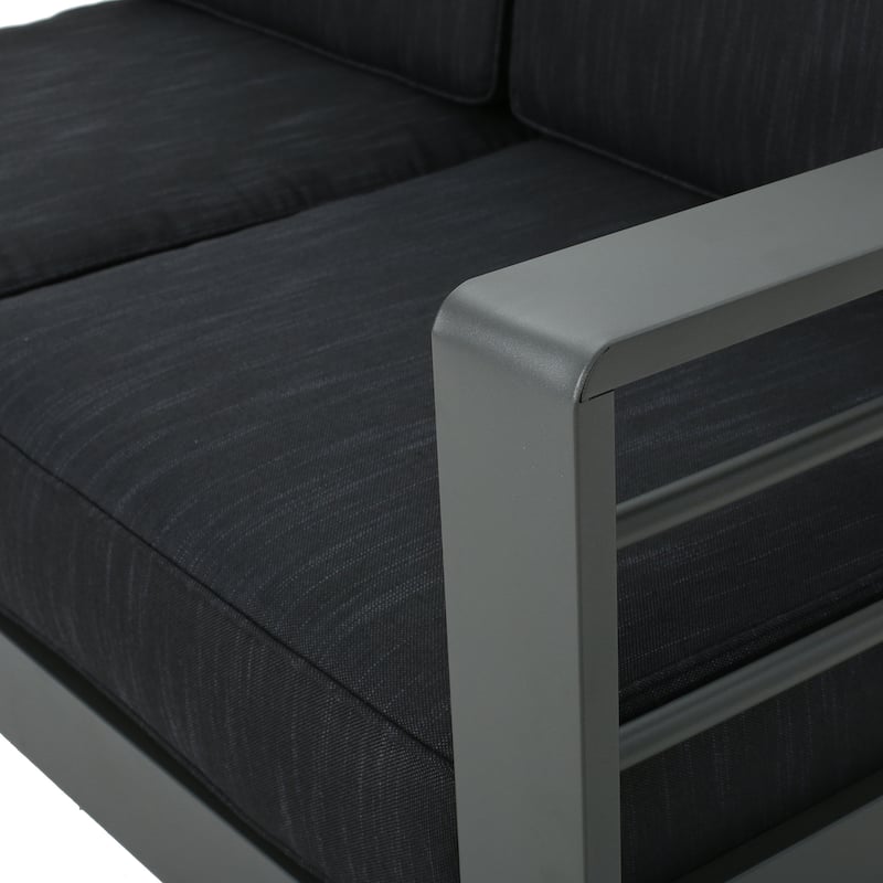 Outdoor 4 - Person Aluminum Patio Sectional set