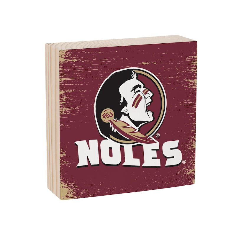 Florida State University Wooden Tabletop Mantel Shelf Sign