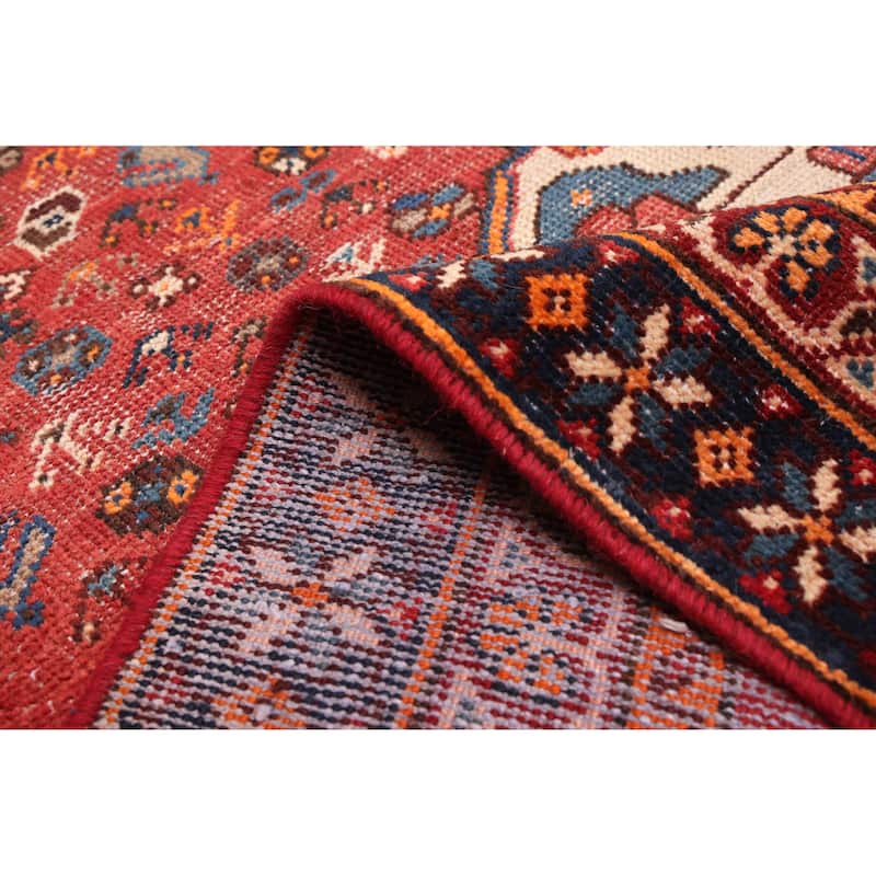 ECARPETGALLERY Hand-knotted Antalya Vintage Red Wool Rug - 6'5 x 9'8