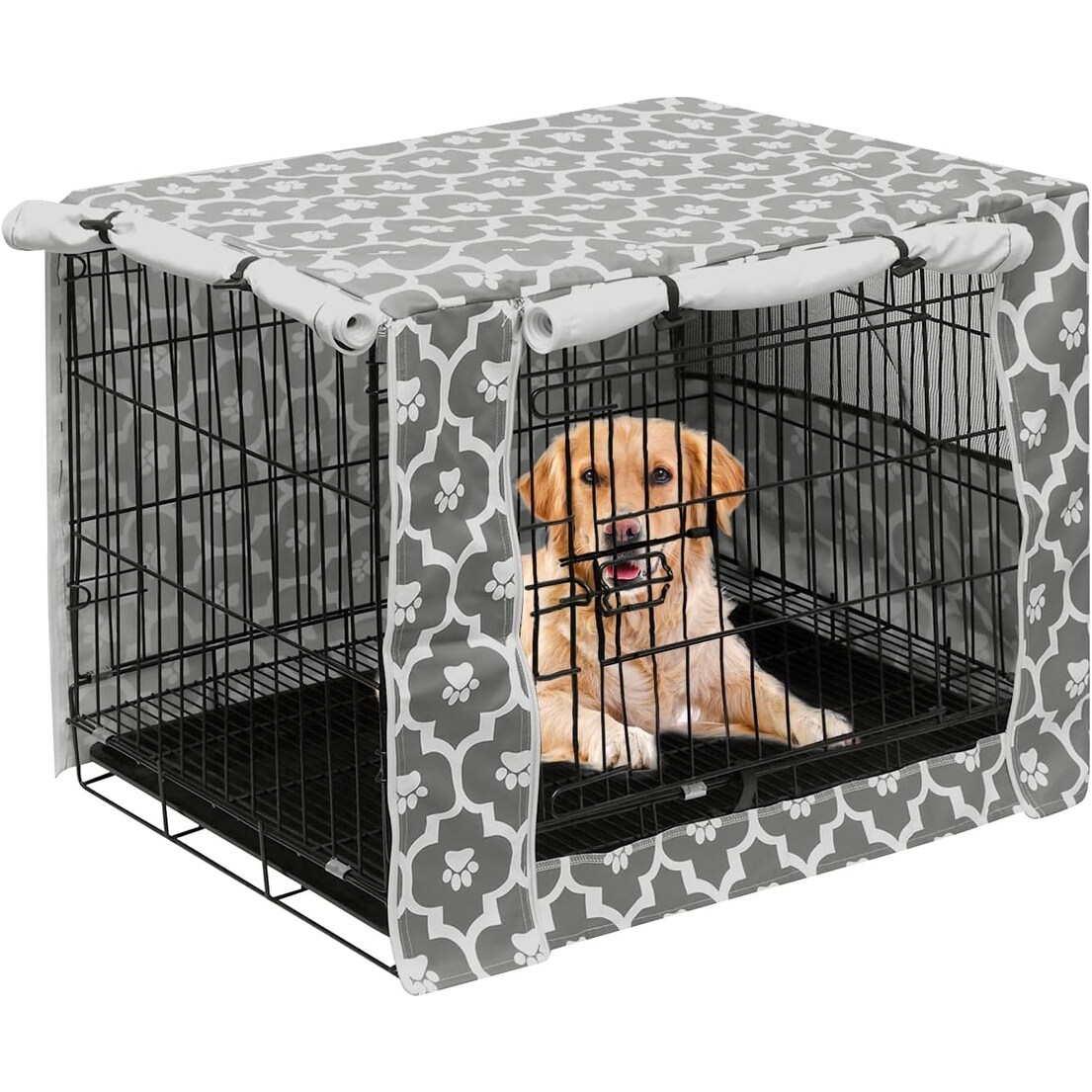 Dog Crate Cover Polyester Pet Kennel Cover Fits Most 24 inch Dog