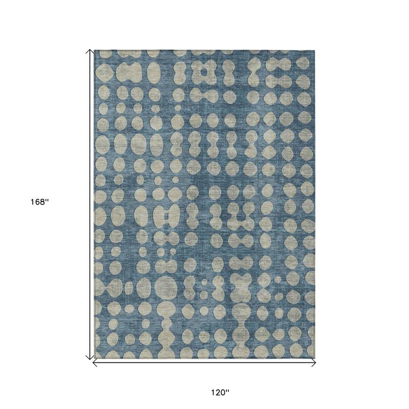 HomeRoots Abstract Transitional Rectangle Outdoor Rug