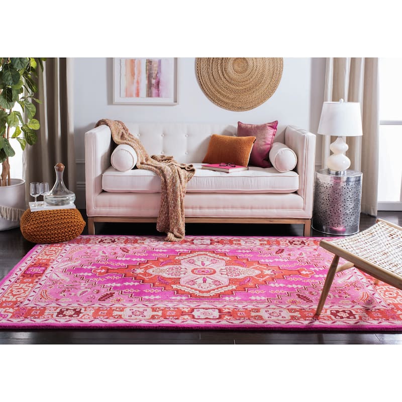 SAFAVIEH Handmade Bellagio Zyrafete Modern Oriental Wool Rug