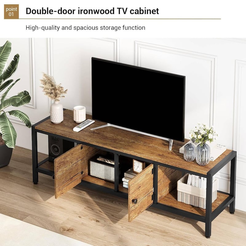 TV Stand for 58 Inch TV Entertainment Center Fits Up to 70 Inch TVs for Living Room - N/A