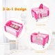 preview thumbnail 13 of 11, Costway Foldable Baby Crib Playpen Travel Infant Flat Bassinet Bed - 40'' x 27.5'' x 30''