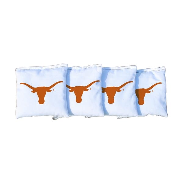 slide 2 of 3, Texas Longhorns White Cornhole Bags All-Weather Resin Filled