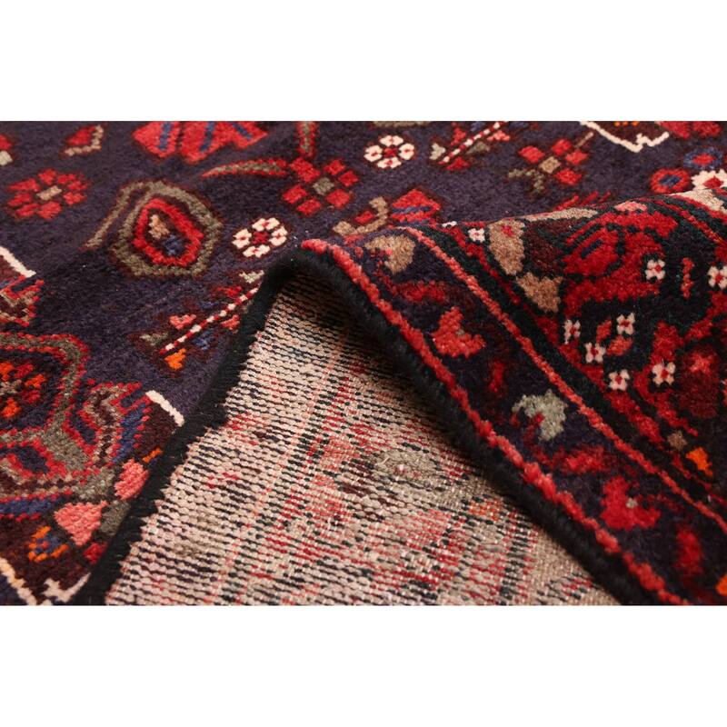 ECARPETGALLERY Hand-knotted Andelz Dark Navy Wool Rug - 3'5 x 12'8