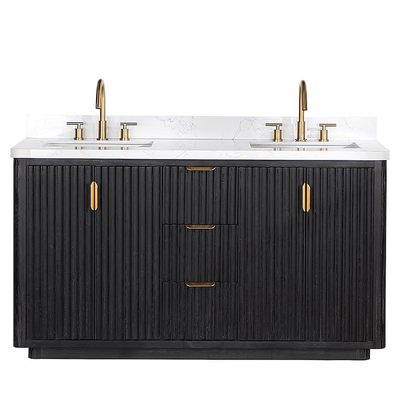Cadiz Bath Vanity with Composite Stone Top without Mirror