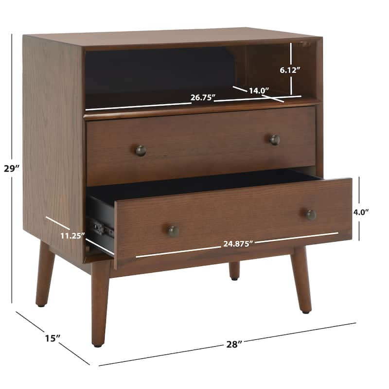 SAFAVIEH Ammie 2-Drawer Single Shelf Chest