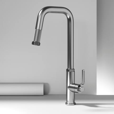 VIGO Hart Angular Pull-Down Kitchen Faucet